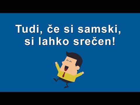 Tudi, če si samski, si lahko srečen!