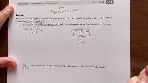 Module 1- Lesson 3 Equivalent Ratios