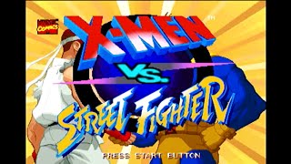 X-MEN VS. STREET FIGHTER(for SEGA SATURN) TITLE DEMO [GV-VCBOX,GV-SDREC]