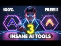 These 3 Free AI Tools Are Absolutely Insane