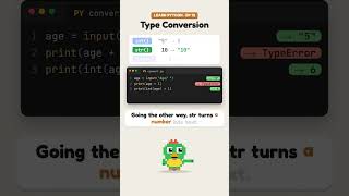 Fix Python TypeError with int() and str() 🦜 #shorts