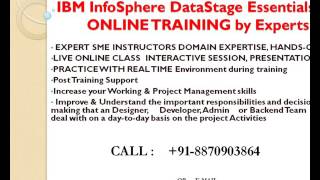 IBM InfoSphere DataStage Essentials  9.1 Online Training