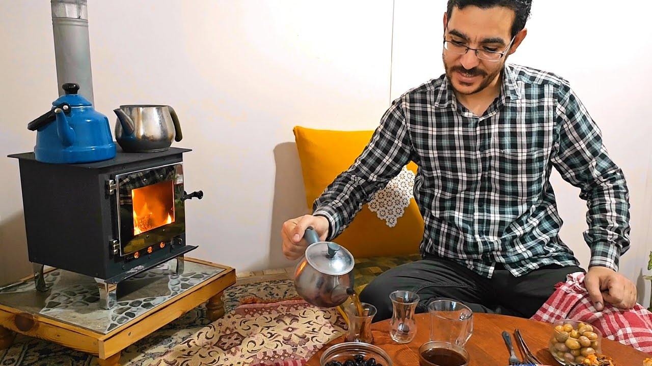 Köy Evimizin Kış köşesinde Kahvaltı #köyevi #köydeyaşam #kahvaltı