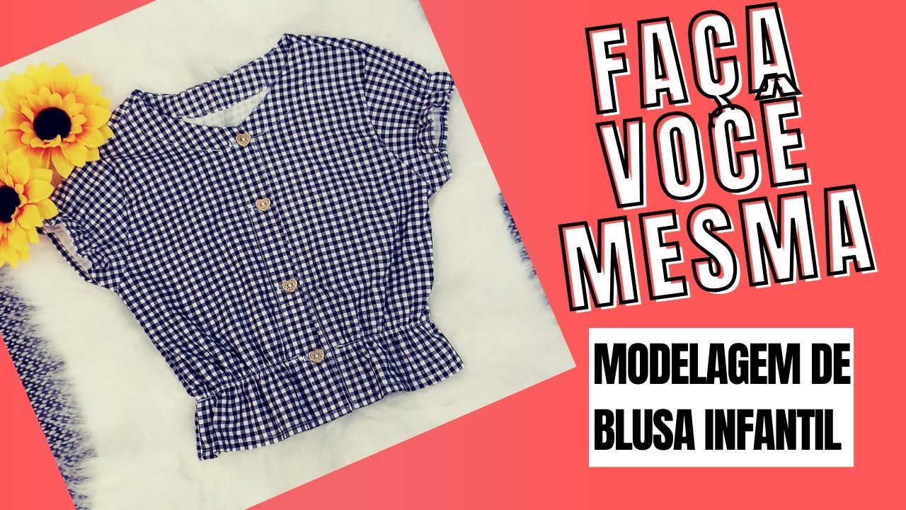 COMO FAZER MODELAGEM DE BLUSA INFANTIL/ MOLDE GRÁTIS/ VANIA LOPES - YouTube