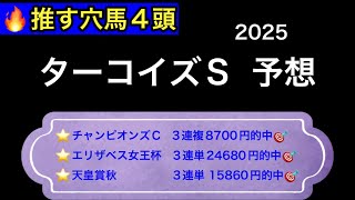 【競馬予想】 ターコイズステークス 予想 2025