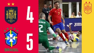 RESUMEN | España 4-5 Brasil (amistoso) | Fútbol sala | 🔴 SEFUTBOL