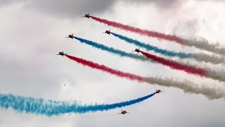 The RAF Red Arrows Display Headcorn Airshow 2022 Friday