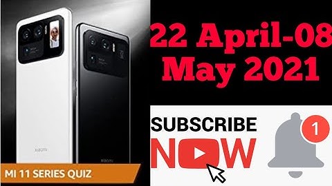Amazon Mi 11 Series Quiz Today Answers | 22 April 2021