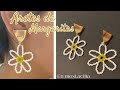 Aretes de margaritas 🌼 en mostacilla / chaquira FACIL DE HACER