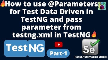 🔥 @Parameters in TestNG Explained | Pass Test Data from testng.xml | Data Driven Testing 💻