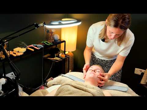 I got a real ASMR facial! @therelaxationroom_asmr (Unintentional ASMR, real person ASMR)