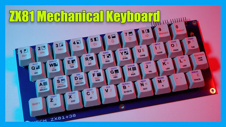 ZX81 Mechanical Keyboard | ZX81 All New Parts | PART 3 | #sinclair #zx81
