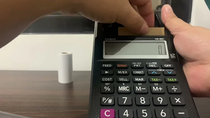 CASIO HR-8RC PRINTING CALCULATOR | FUNCTIONS & HOW TO FEED ROLLS #casiocalculator #casiotutorial