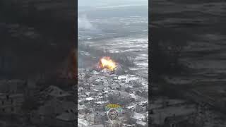 Footage how the Russian T-90 being destroyed and cooking off.