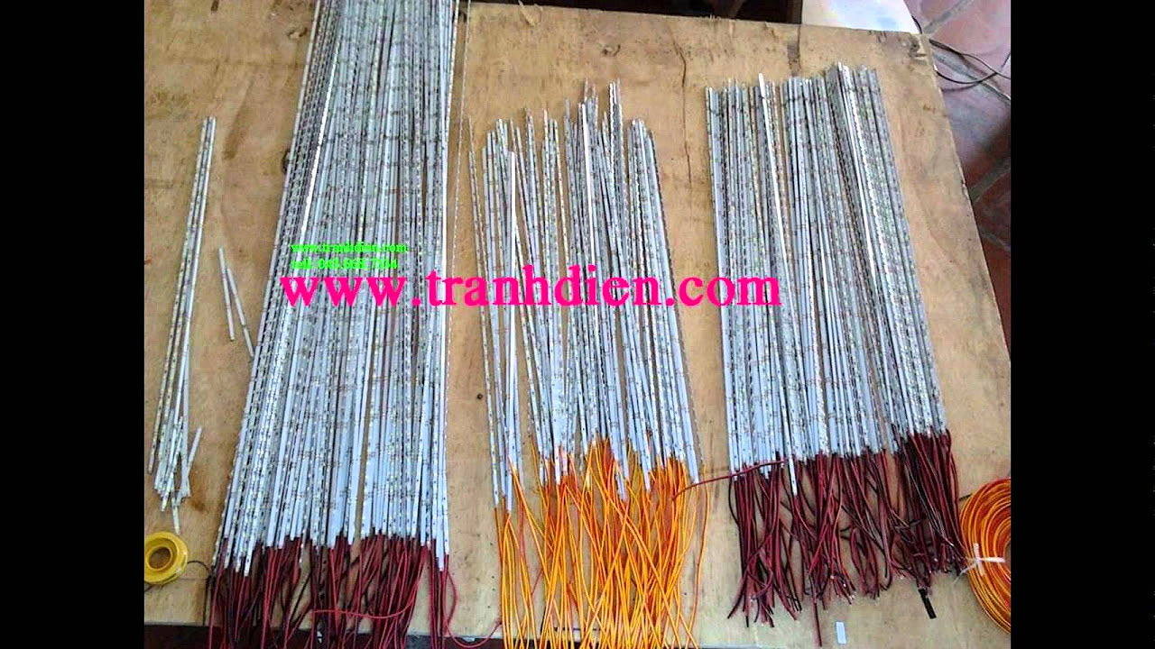 Vat tu tranh dien- tranh ảnh điện- mica tấm dẫn sáng... - youtube