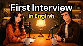 How to Talk About Your First Interview in English | Easy English Speaking Practice