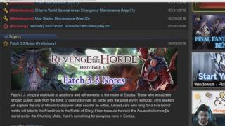 FFXIV Heavensward: Patch 3.3 Patch Notes Live Reading @7AM PDT (Uploaded to YT After)