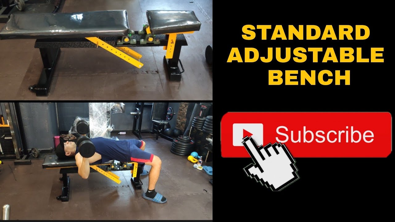 How i made standard adjustable bench gym equipment
