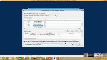 Importación de Comprobantes Electrónicos de COMPRAS