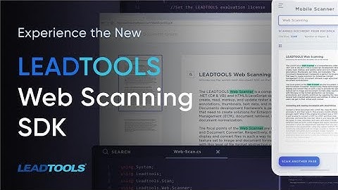 LEADTOOLS TWAIN Web Scanning