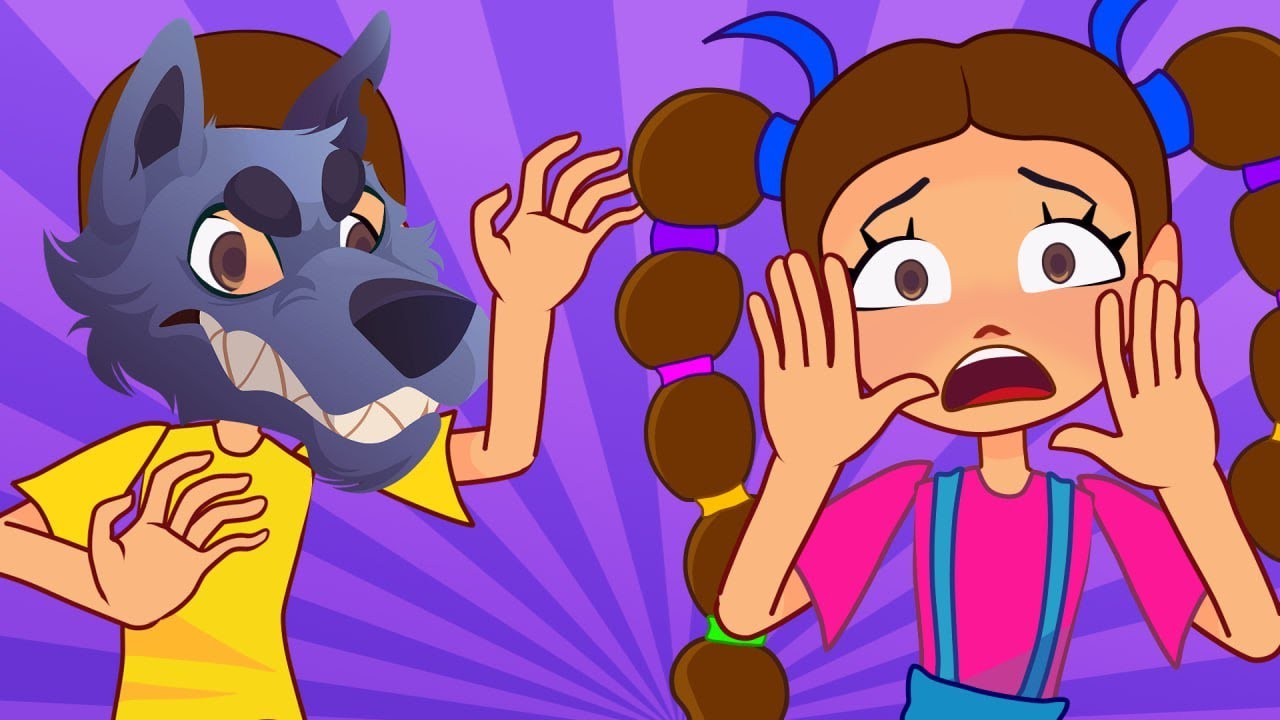 Big Grey Wolf Go Away 🐺 + More Kids Cartoons Songs & Nursery Rhymes ...