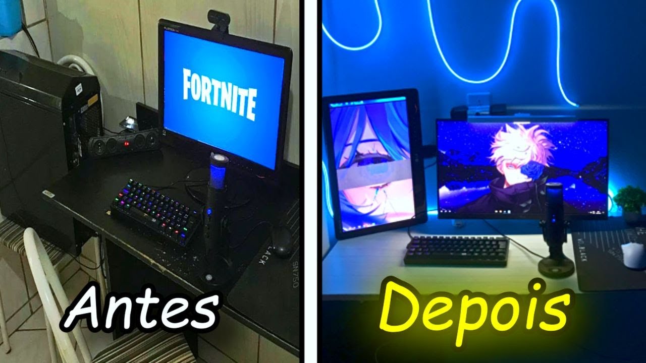 Tunando o Meu Setup Gamer De Pobre No Quarto
