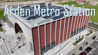 Arden Metro Station from the air, North Melbourne, Victoria Australia