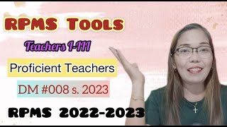 RPMS 2023 | RPMS Tool for Proficient Teachers | DM 008 s 2023 | #teacherracky RPMS 2023 | RPMS Tool for Proficient Teachers | DM 008 s 2023 | #teacherracky