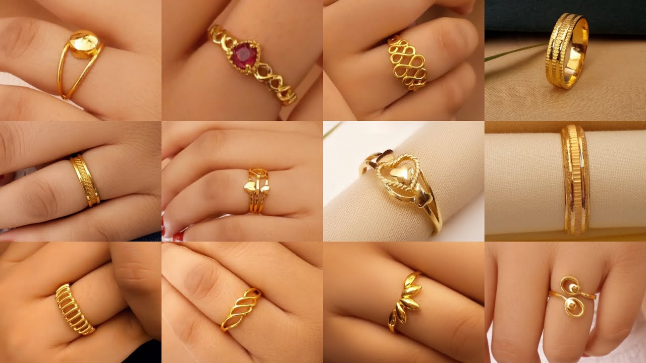 gold ring challa design for men and women | beautiful gold ring design  collection for men and women - YouTube