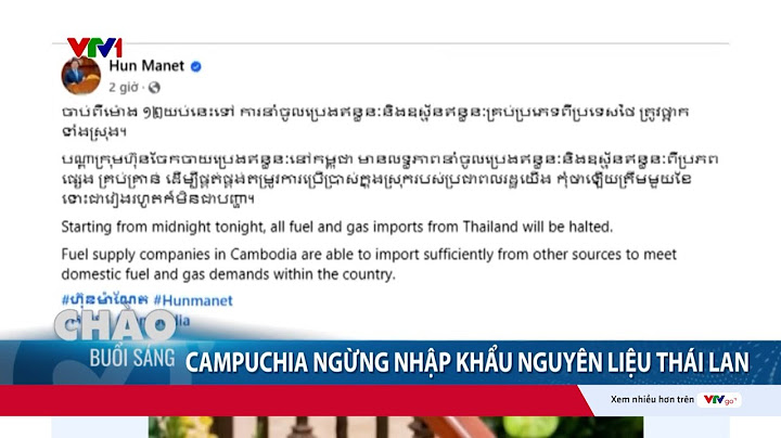 Campuchia ngừng nhập khẩu nhiên liệu và khí đốt từ Thái Lan | VTV24