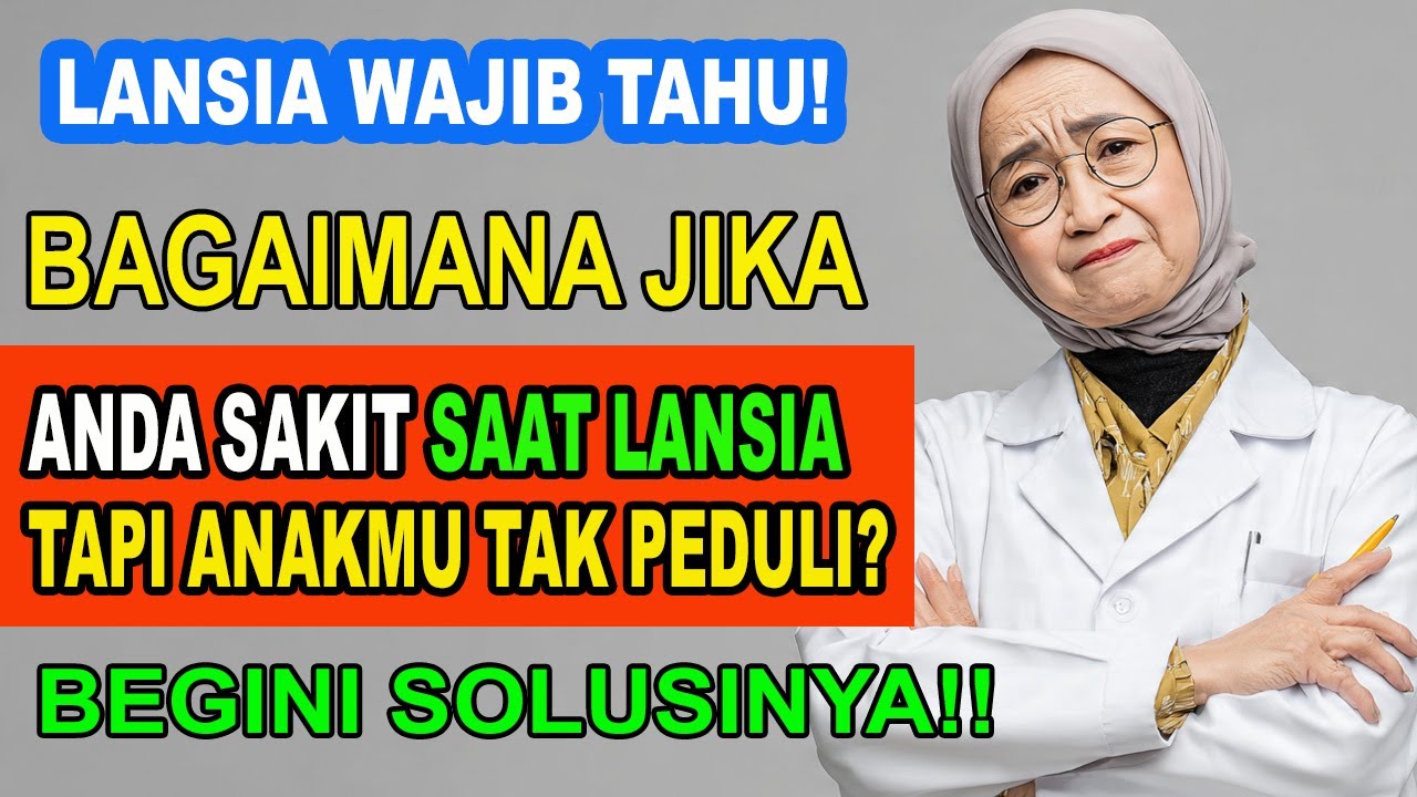 SAAT ANAK TAK MAU MERAWATMU SAAT SAKIT? 5 Cara Menyelamatkan Dirimu Sendiri di Usia Tua