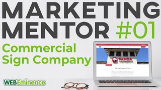 Website Review 01 - Commercial Sign Company - Marketing Mentor - Hero Image Too Large