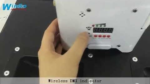 RGBAW-UV LED battery powered wireless DMX & IR remote control uplight