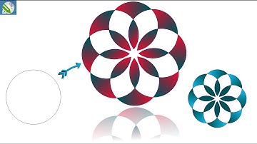 Creative circle logo design tutorial in coreldraw||