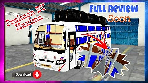 💥New Prakash BV Maxima bus mod | How To Download | 😎Bussid mods | TimePass Gaming
