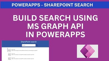 PowerApps - SharePoint Search In PowerApps using MS Graph API