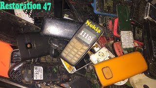 картинка: утилизация брошенных старых телефонов - восстановление телефона nokia 1110i