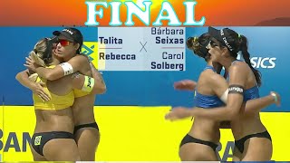 BARBARA S / CAROLINA vs REBECCA / TALITA Circuito Brasileiro de Vôlei de Praia OPEN 1ª Etapa FINAL