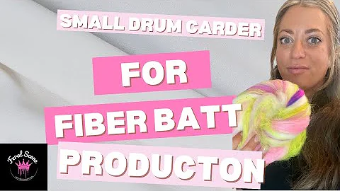 Using a small affordable drum carder for fiber pro...