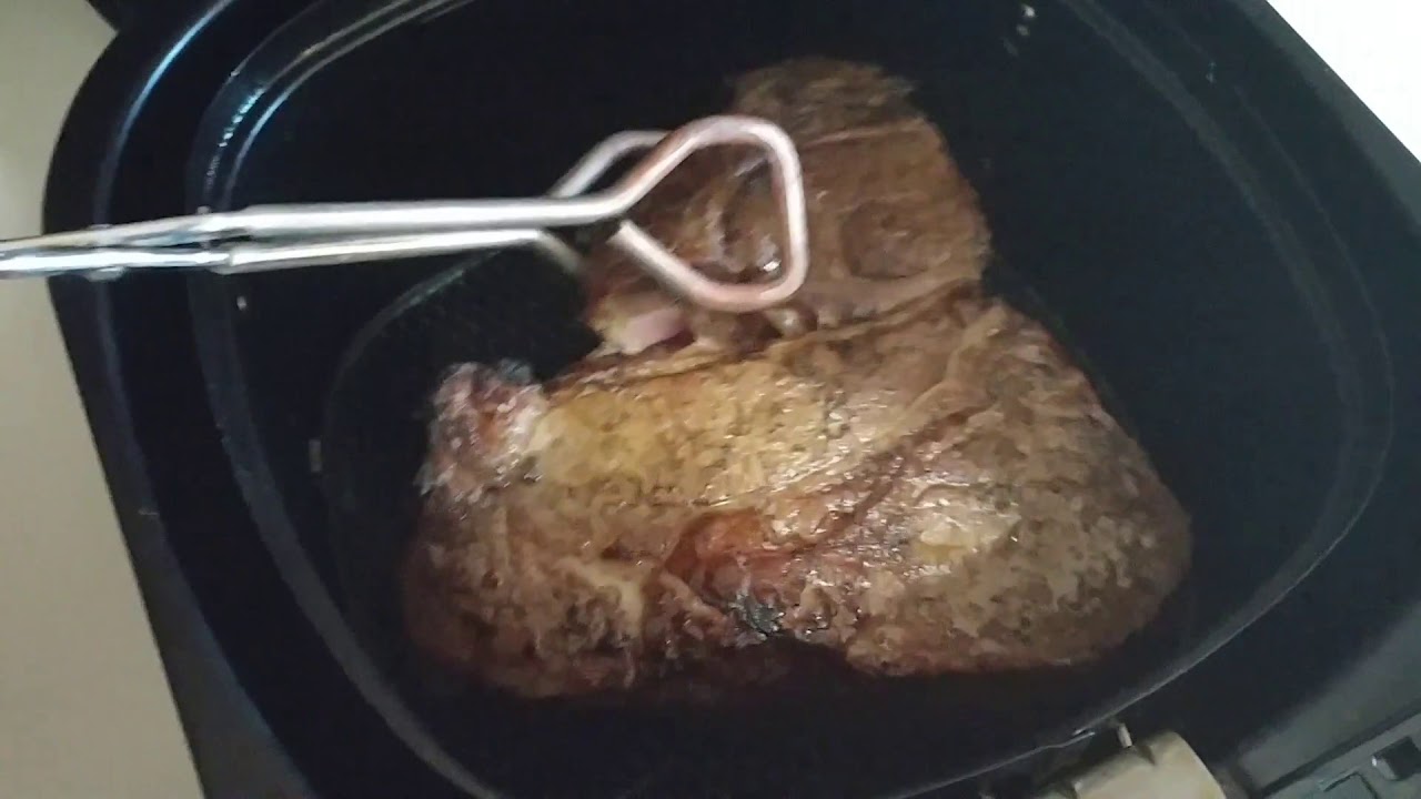 Philips air fryer - Chuck steak medium - YouTube