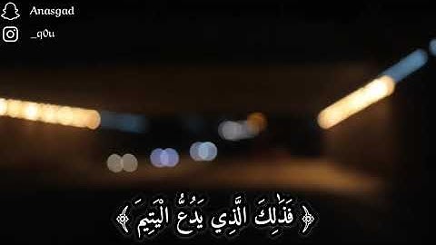 سورة الماعون | تلاوة هادئة