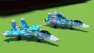 Minecraft Sukhoi Su-33 Navy Fighter Jet Tutorial