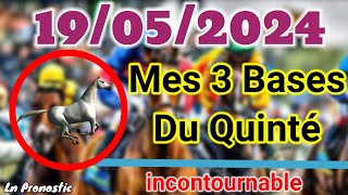 Pronostics PMU Mes 3 bases incontournable DIMANCHE 19 AVRIL 2024 AUTEUIL