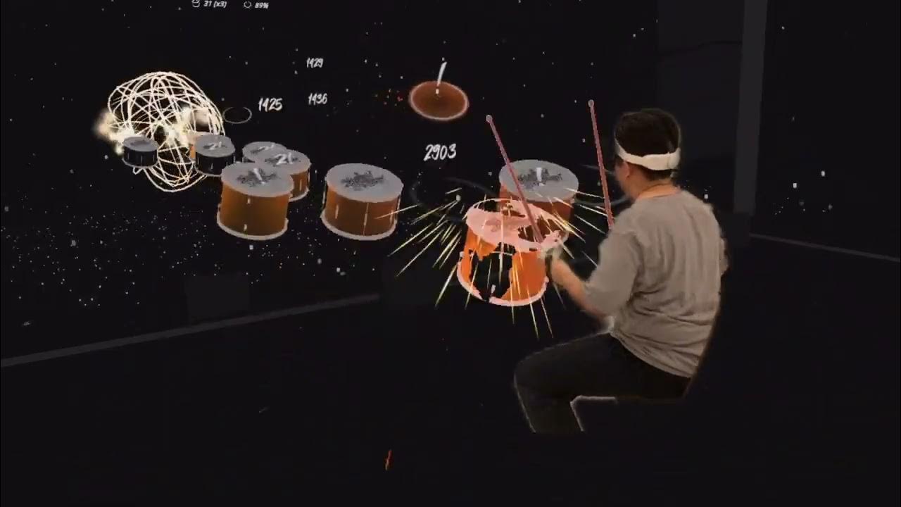 Smash drums VR mixed reality LIV YouTube