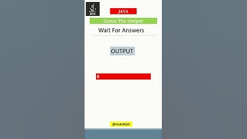 Guess the output - 3 #codemyth #coding #javaframework #codedecode #code #programming