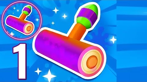 Rolling Paint 3D - Gameplay Walkthrough Part 1 - Tutorial (iOS, Android)