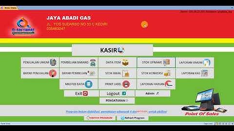 Aplikasi Kasir Toko | PENJELASAN APLIKASI PENJUALAN UNTUK TOKO KOMPUTER, PAKAIAN, SEMBAKO, GAS LPG