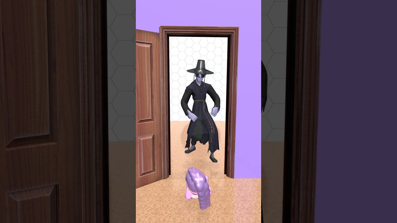 Who's behind that door? Rumi is fighting the demon Jinu.