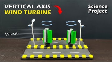 How To Make Vertical Axis Wind Turbine || Wind Turbine|| Highway Energy Working Model|| Science #diy
