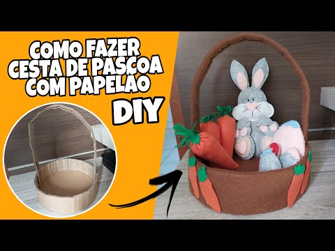 Vídeo: Como Fazer Uma Cesta De Páscoa De Papelão